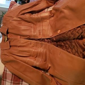 Gorgeous long leather coat